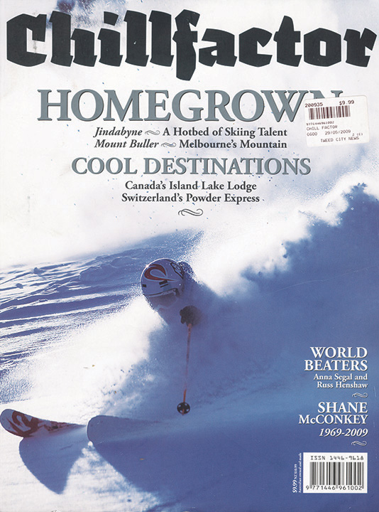 Chillfactor magazine cover from Island Lake’s archive