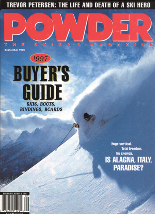 Powder — September 1996 — 1997 Buyer's Guide magazine cover from Island Lake’s archive