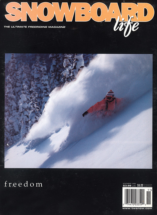 Snowboard Life magazine cover from Island Lake’s archive