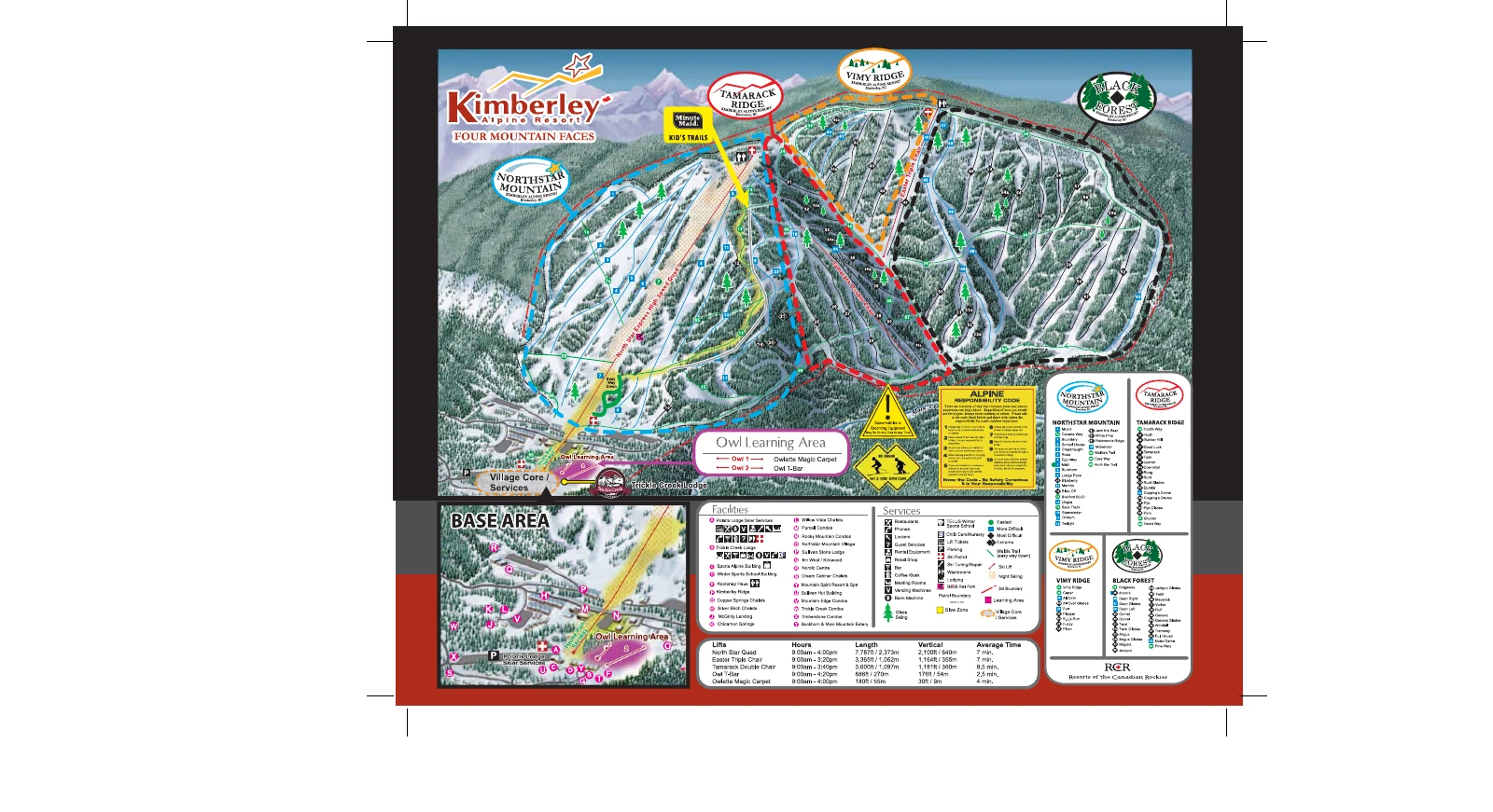 Kimberley Alpine Resort trail map