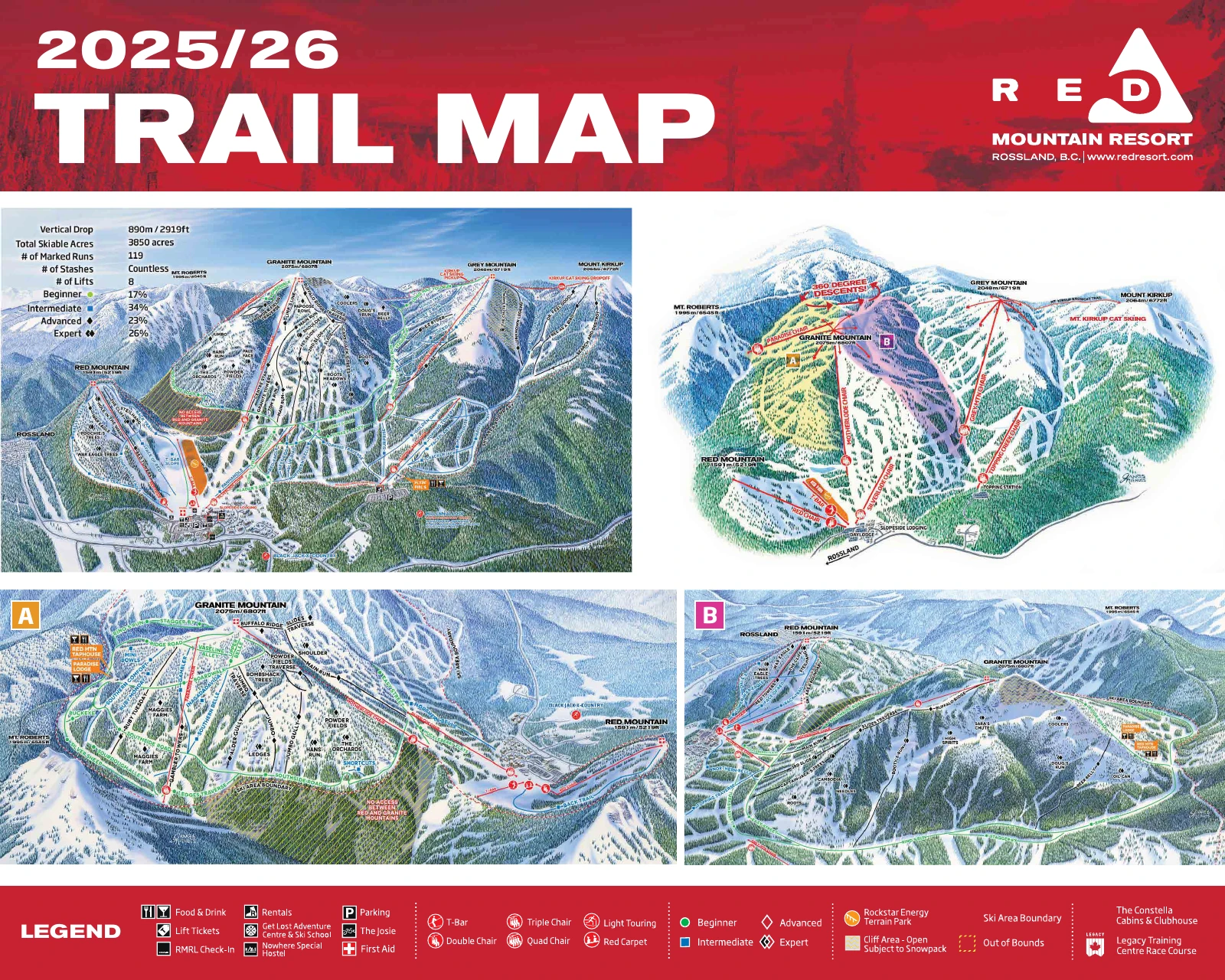 RED Mountain trail map