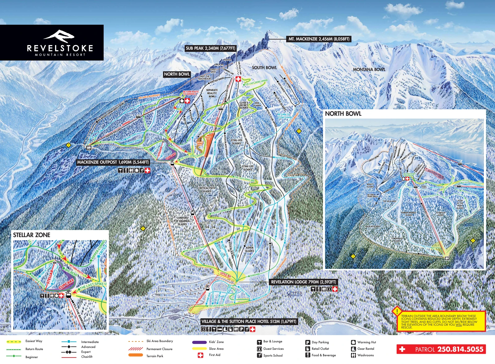 Revelstoke Mountain Resort trail map