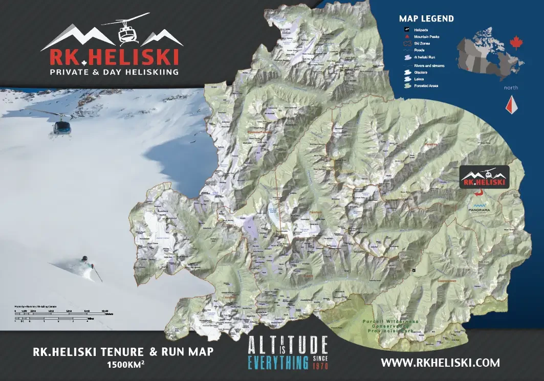 RK Heliski tenure map