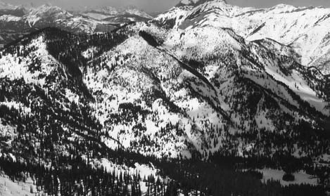 Mount Baldy Front Side at Island Lake